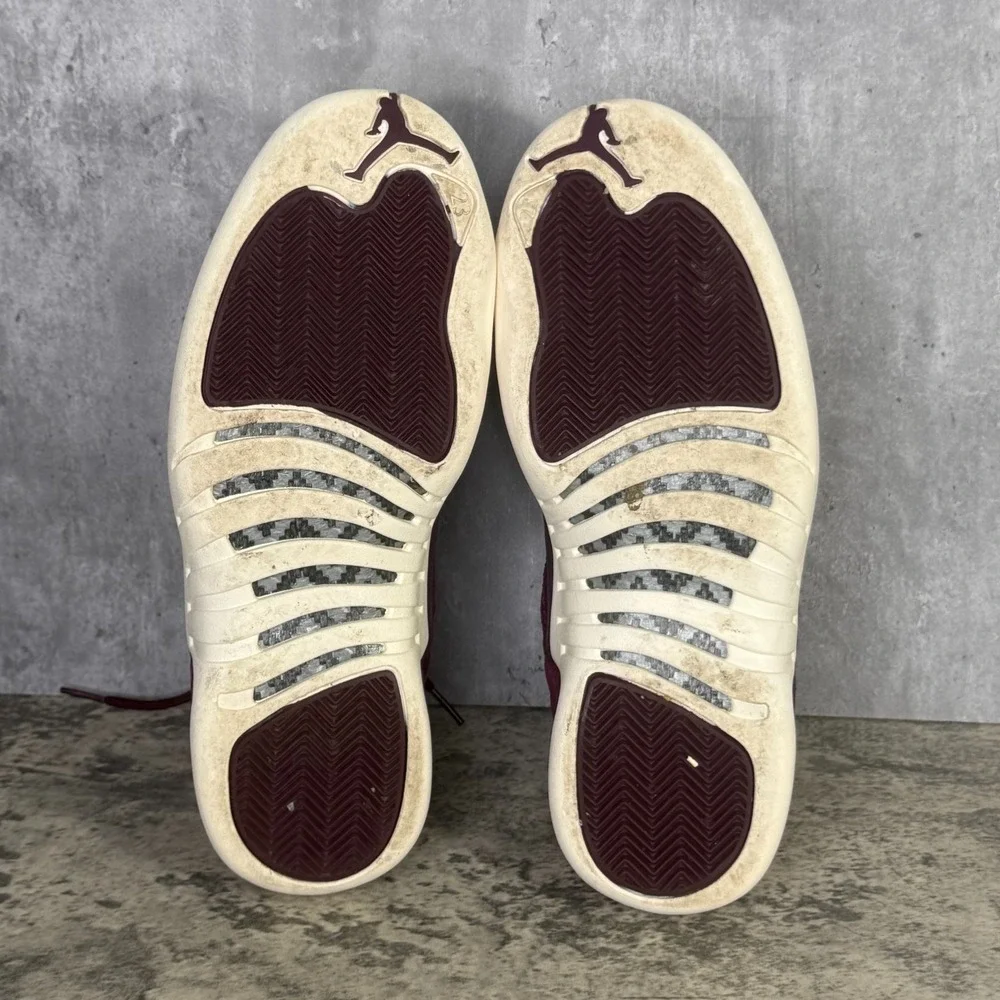 Air Jordan Retro 12 Bordeaux/Metallic Silver Men 8.5 130690-617 Sneakers